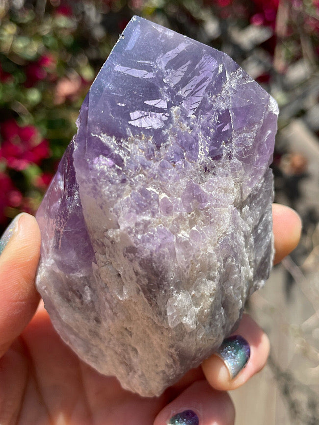 Amethyst Raw Formation with Polished Tips