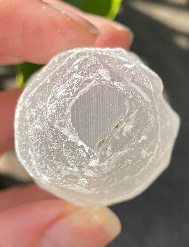 Satin Spar Selenite Mini Tower