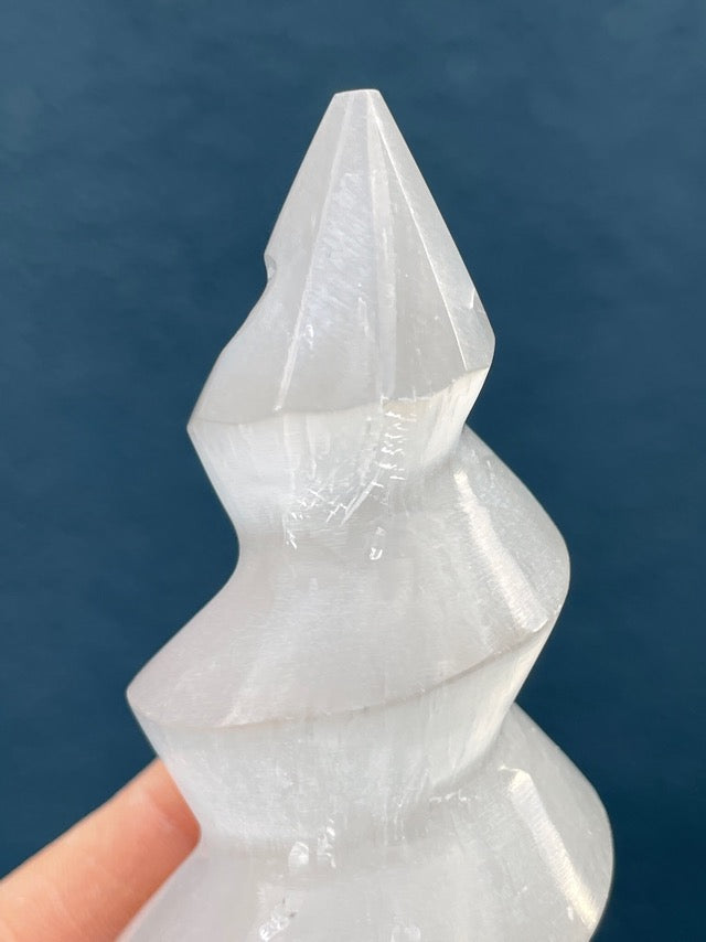 Satin Spar Selenite Spiral