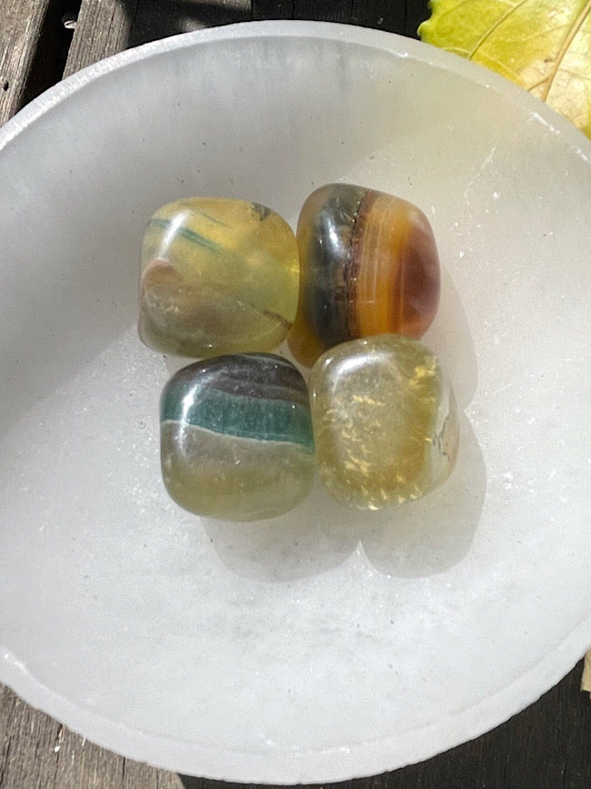 Yellow Fluorite Cube