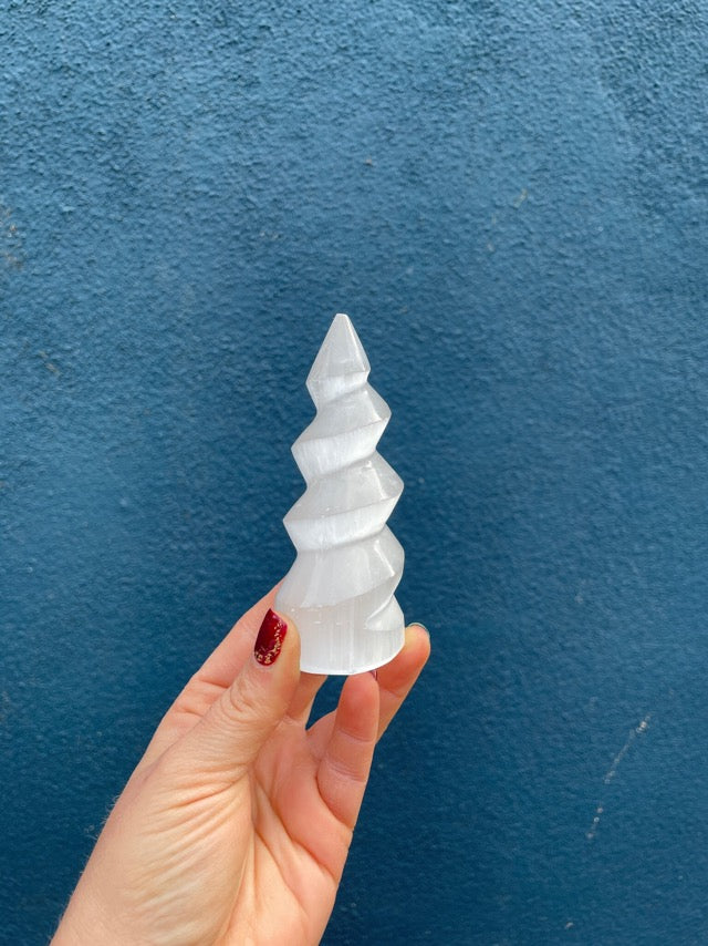 Satin Spar Selenite Spiral