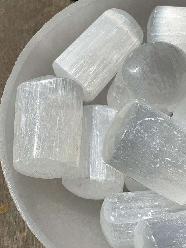 Satin Spar Selenite Tumbled