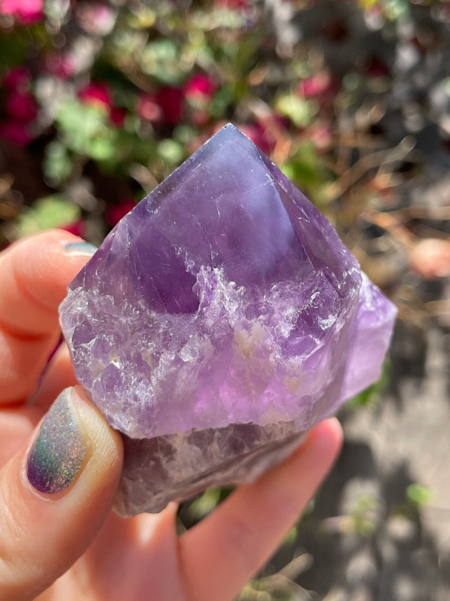Amethyst Raw Formation with Polished Tips