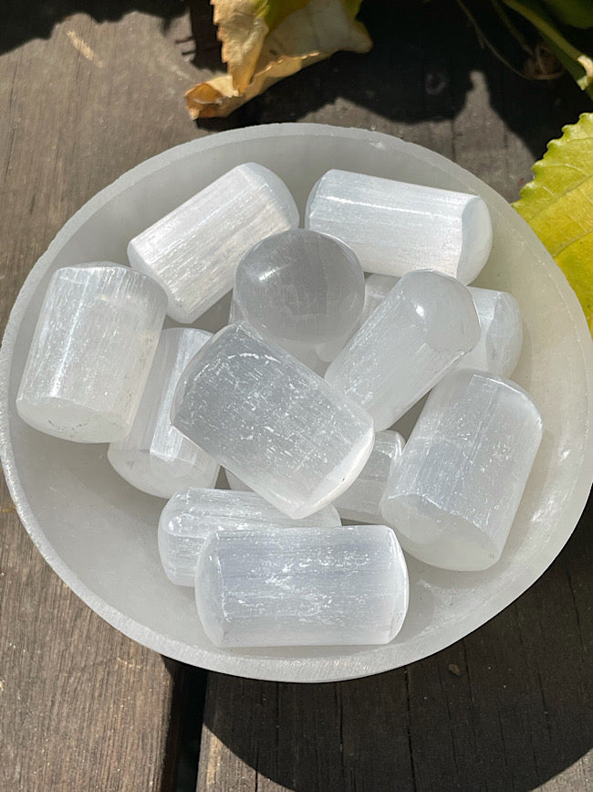 Satin Spar Selenite Tumbled