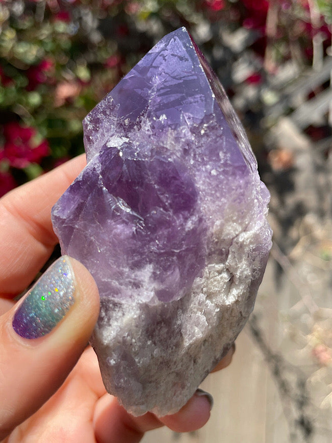Amethyst Raw Formation with Polished Tips
