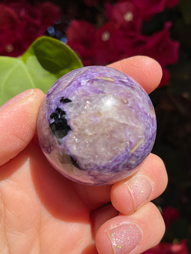 Charoite Sphere