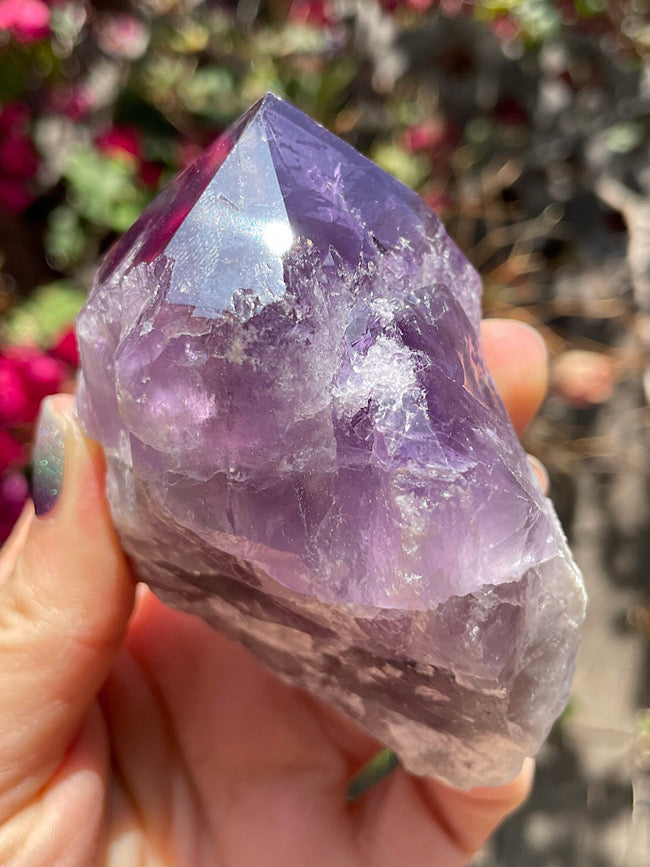 Amethyst Raw Formation with Polished Tips