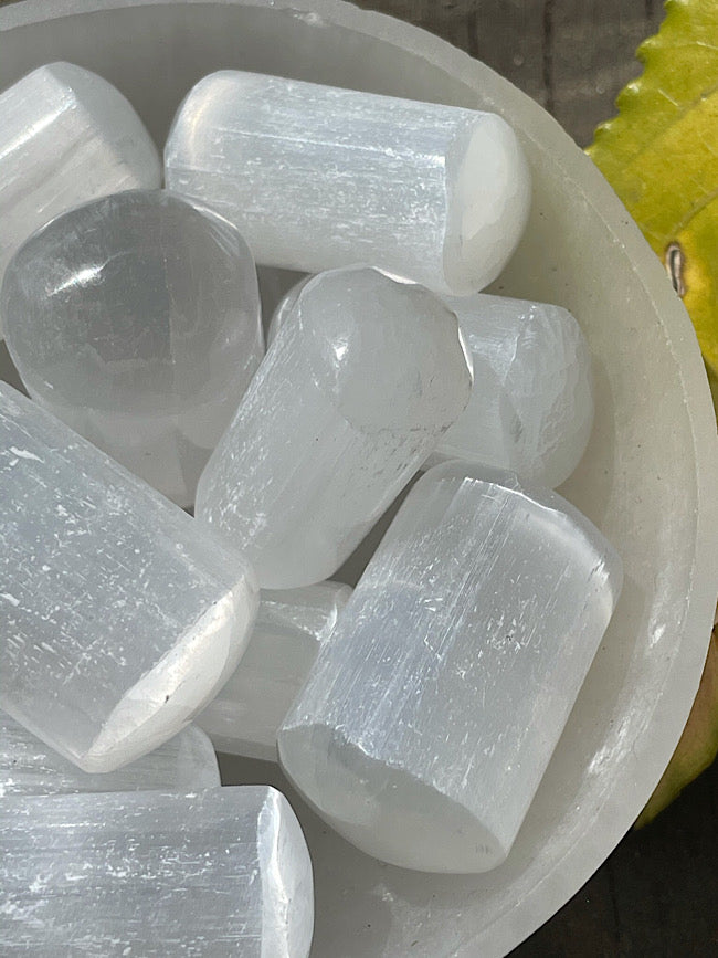Satin Spar Selenite Tumbled
