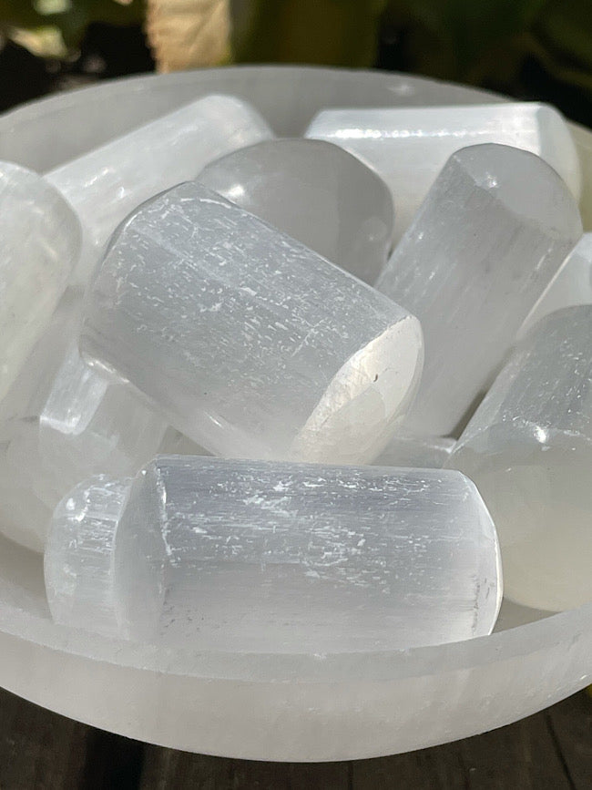 Satin Spar Selenite Tumbled