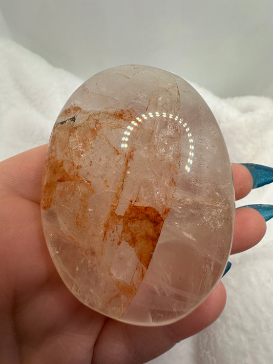 Fire Quartz Palm Stones