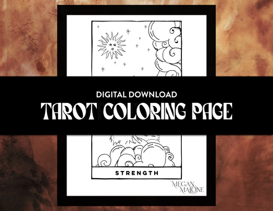 Tarot Coloring Page