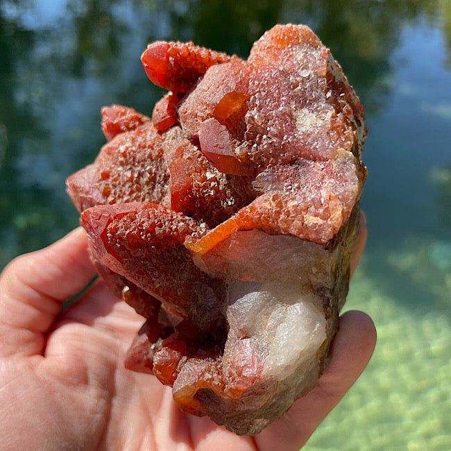 Red Quartz Cluster