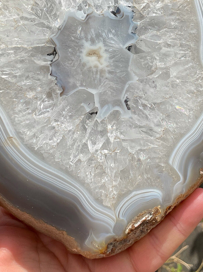 Agate & Quartz Slab Polished