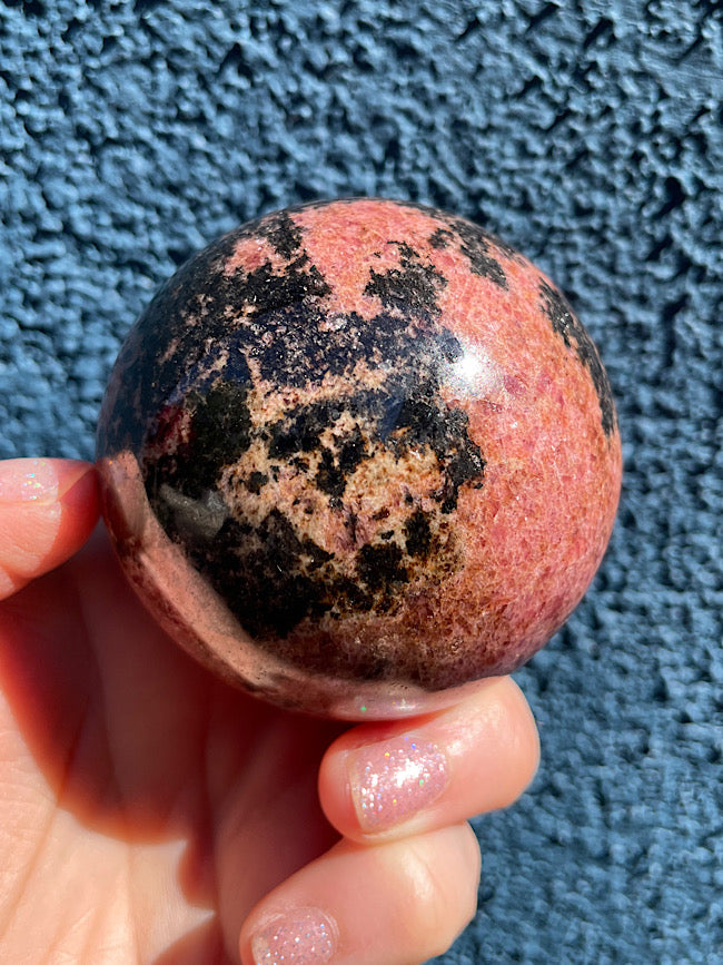 Rhodonite Sphere