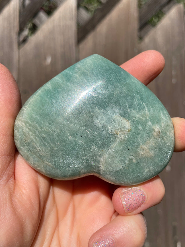 Amazonite Heart