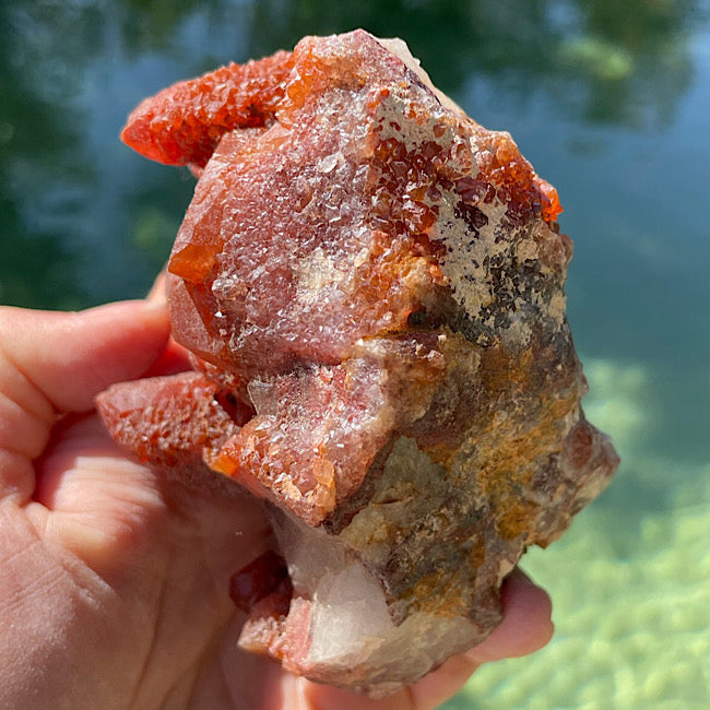 Red Quartz Cluster