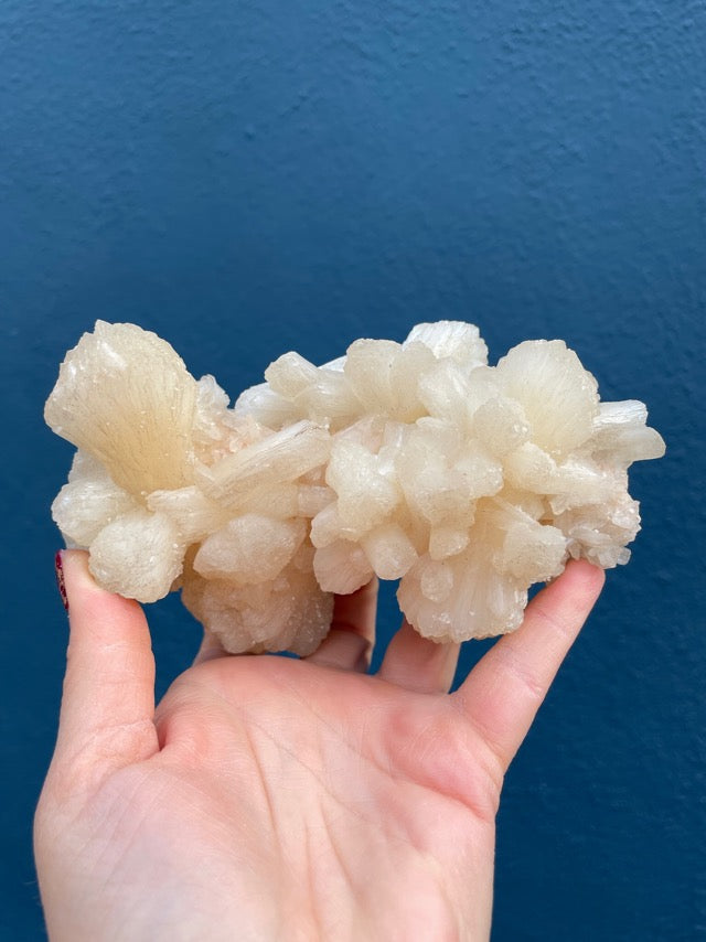 White Stilbite Cluster