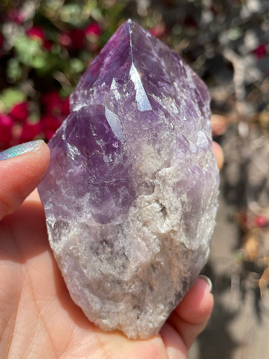 Amethyst Raw Formation with Polished Tips