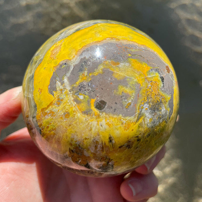 Bumblebee Jasper Sphere