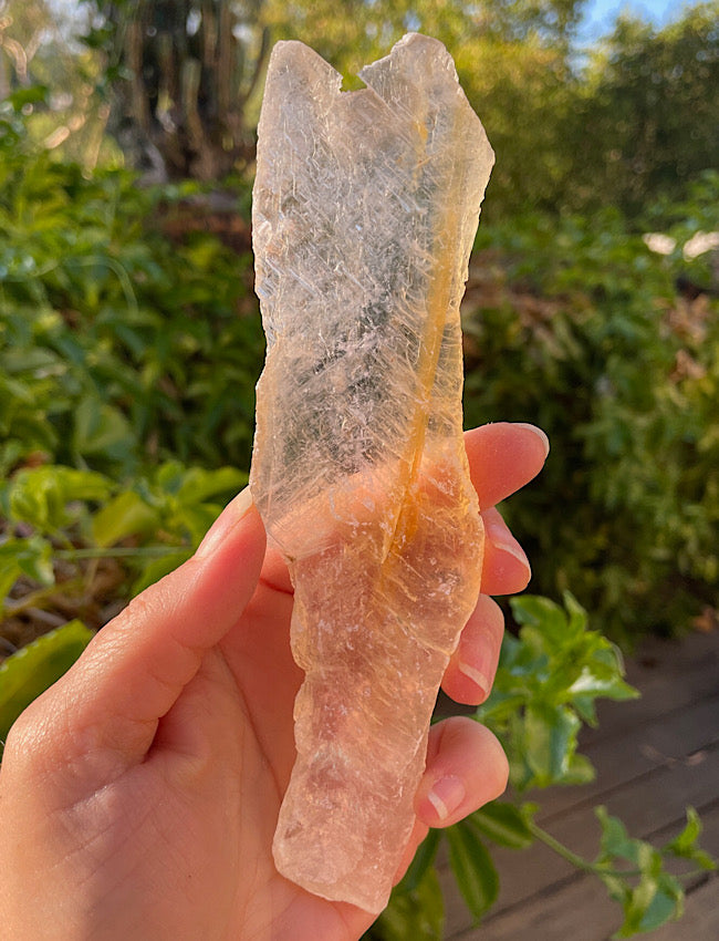 Golden Phantom Selenite Slab