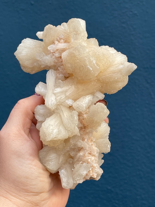 White Stilbite Cluster