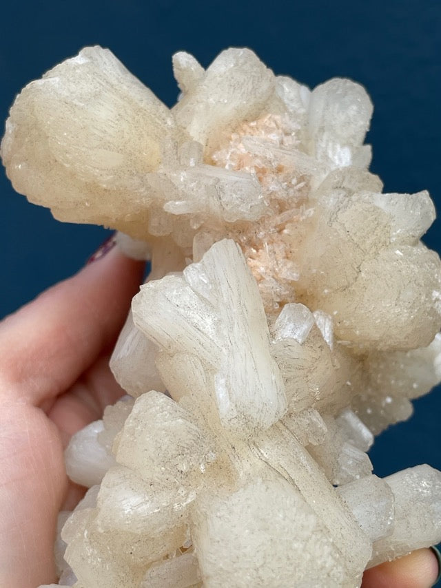 White Stilbite Cluster