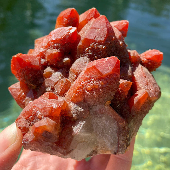 Red Quartz Cluster