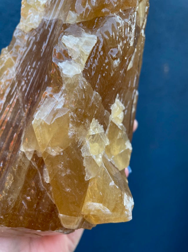 Honey Calcite Large Raw Formation