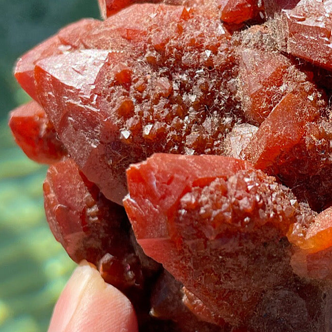 Red Quartz Cluster