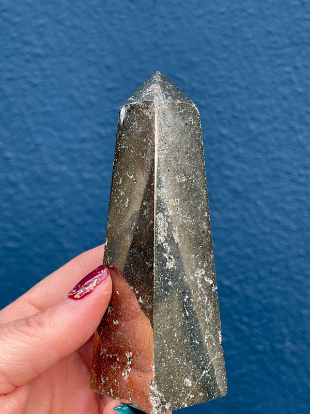 Peruvian Pyrite Obelisk