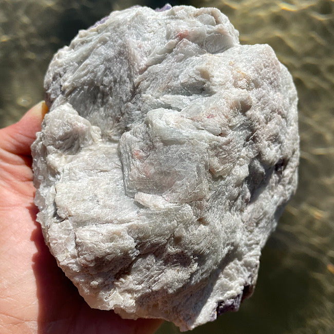 Raw Lepidolite, Quartz, and Muscovite Cluster