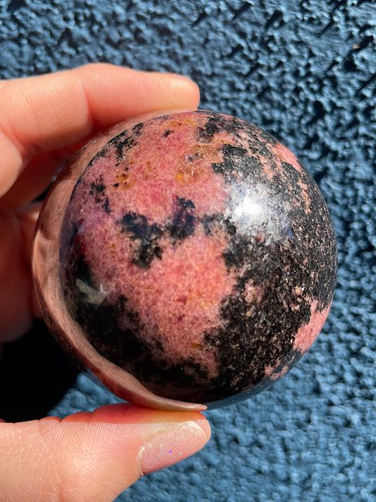 Rhodonite Sphere