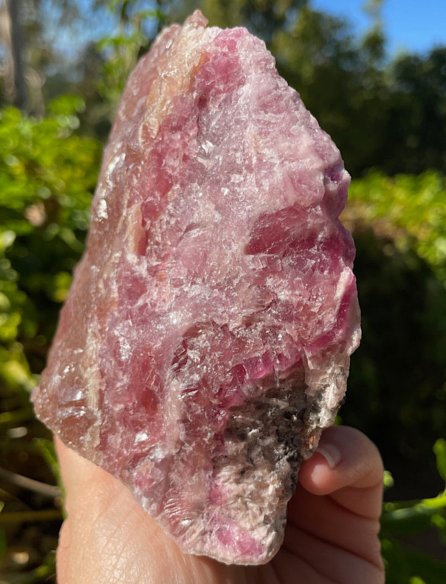 Pink Cobalto Calcite Raw Formation