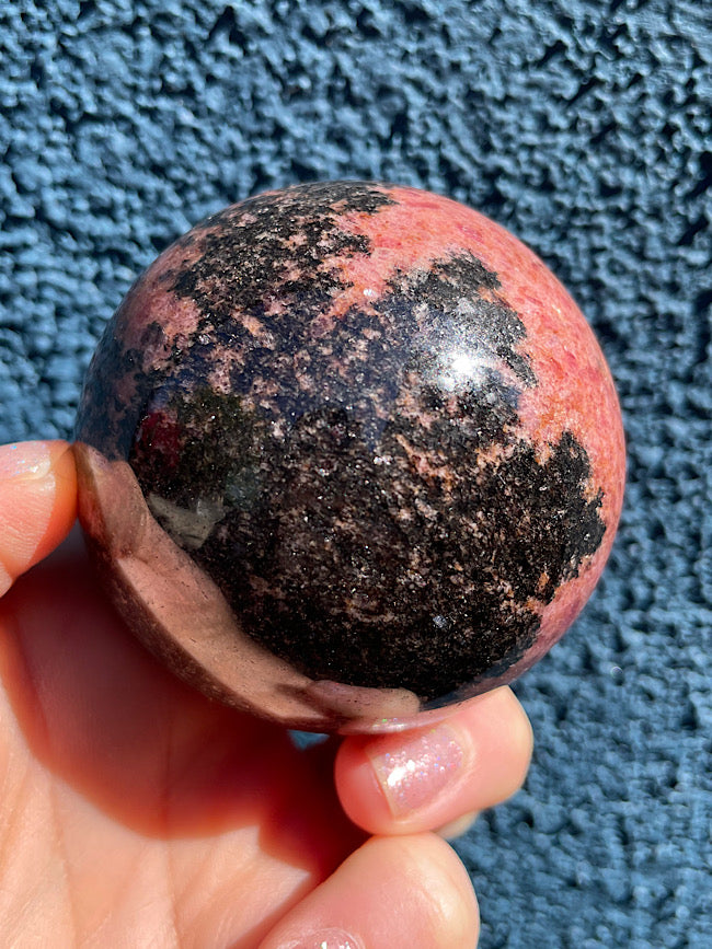 Rhodonite Sphere