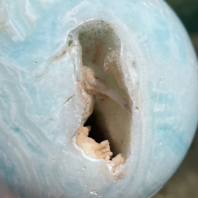 Caribbean Blue Calcite Sphere