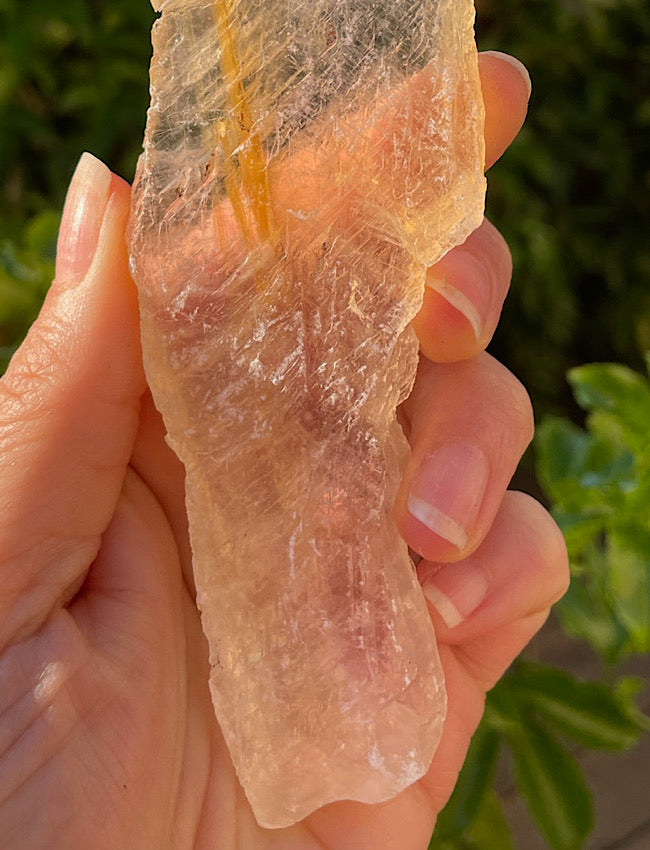 Golden Phantom Selenite Slab