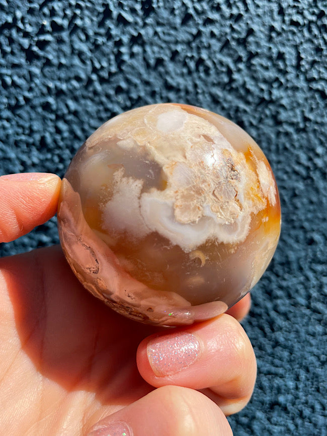 Flower Agate Sphere