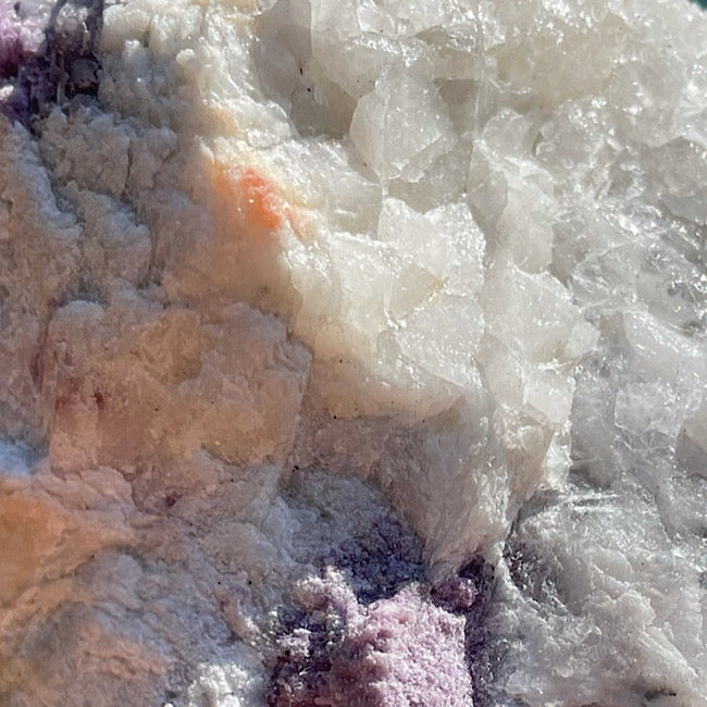 Raw Lepidolite, Quartz, and Muscovite Cluster