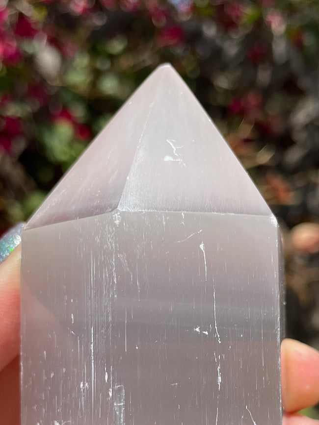 Satin Spar Selenite Point