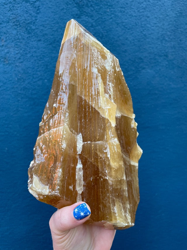 Honey Calcite Large Raw Formation