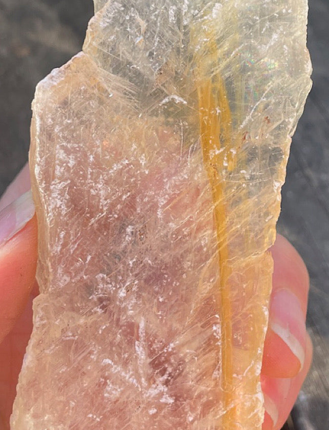 Golden Phantom Selenite Slab