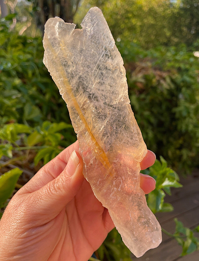 Golden Phantom Selenite Slab