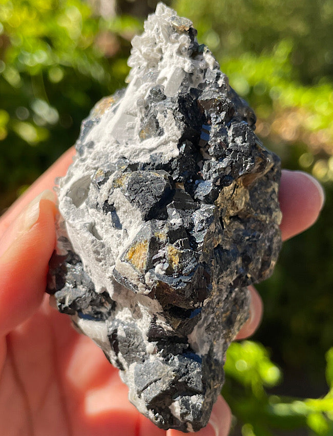 Black Tourmaline, Clear Quartz, and Pyrite Cluster