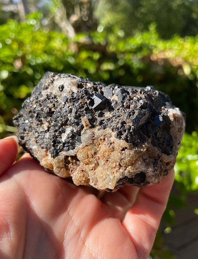 Black Garnet Raw Formation