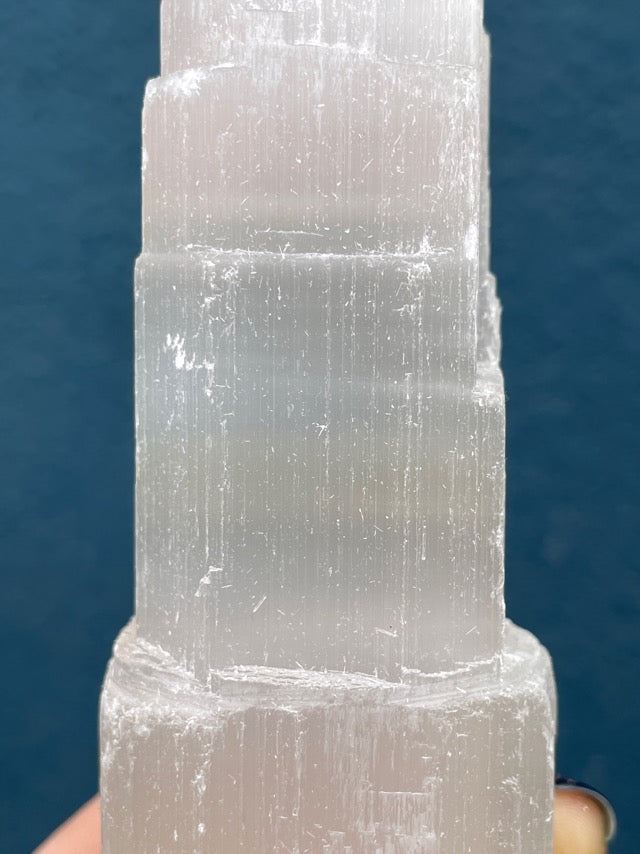 Large Satin Spar Selenite Tower