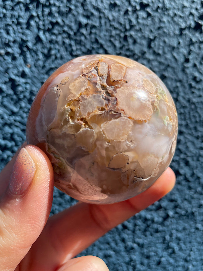 Flower Agate Sphere