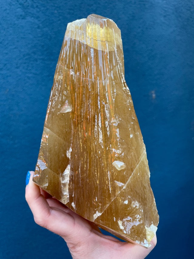 Honey Calcite Large Raw Formation