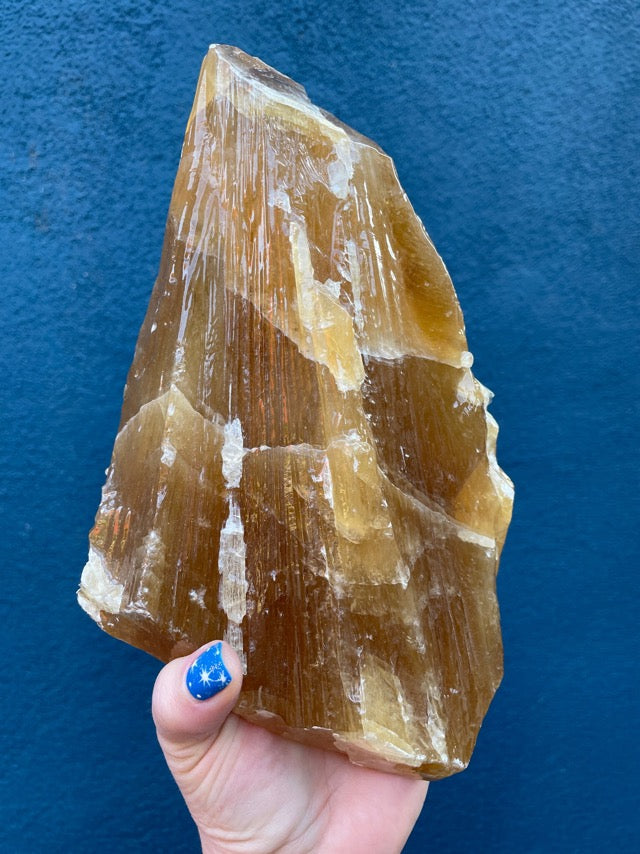 Honey Calcite Large Raw Formation