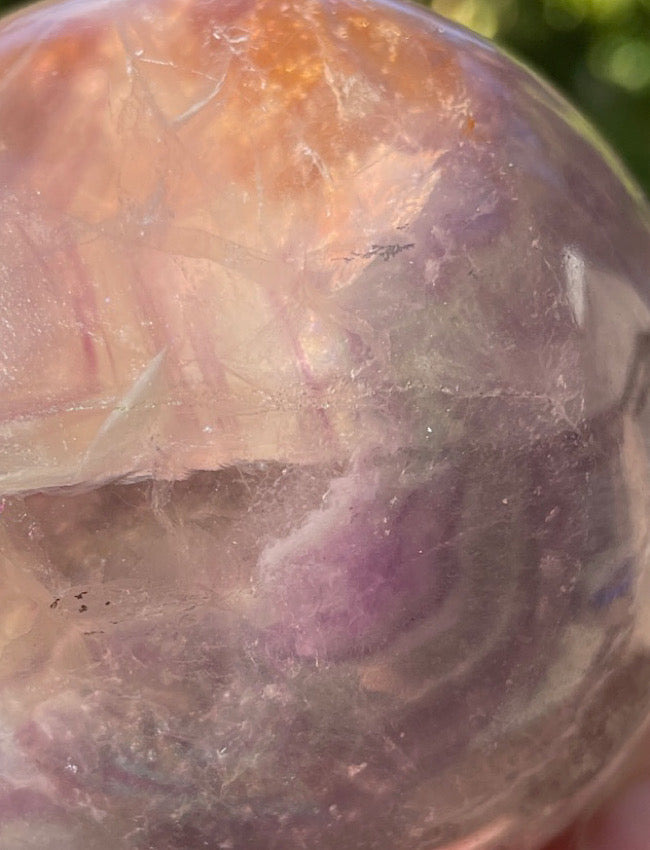 Rainbow Fluorite Sphere