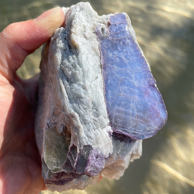 Raw Lepidolite, Quartz, and Muscovite Cluster